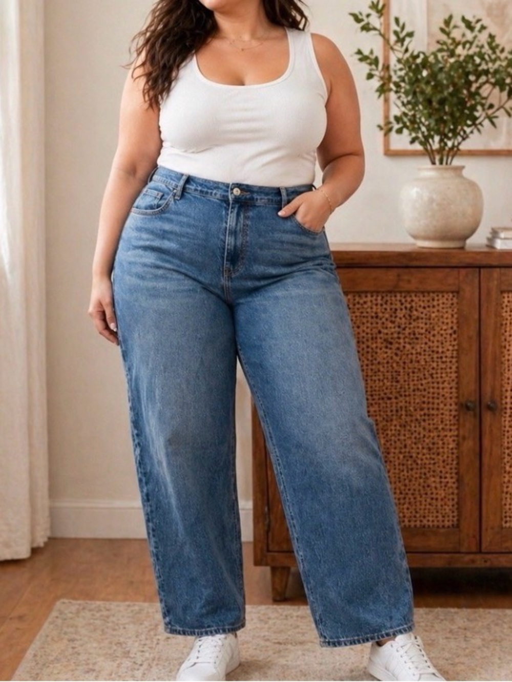 Old Navy Extra High Rise Ballon Plus Size Jeans Size 26